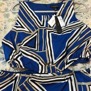 Lovely blue pattern dress from banana republic- never worn with tags.